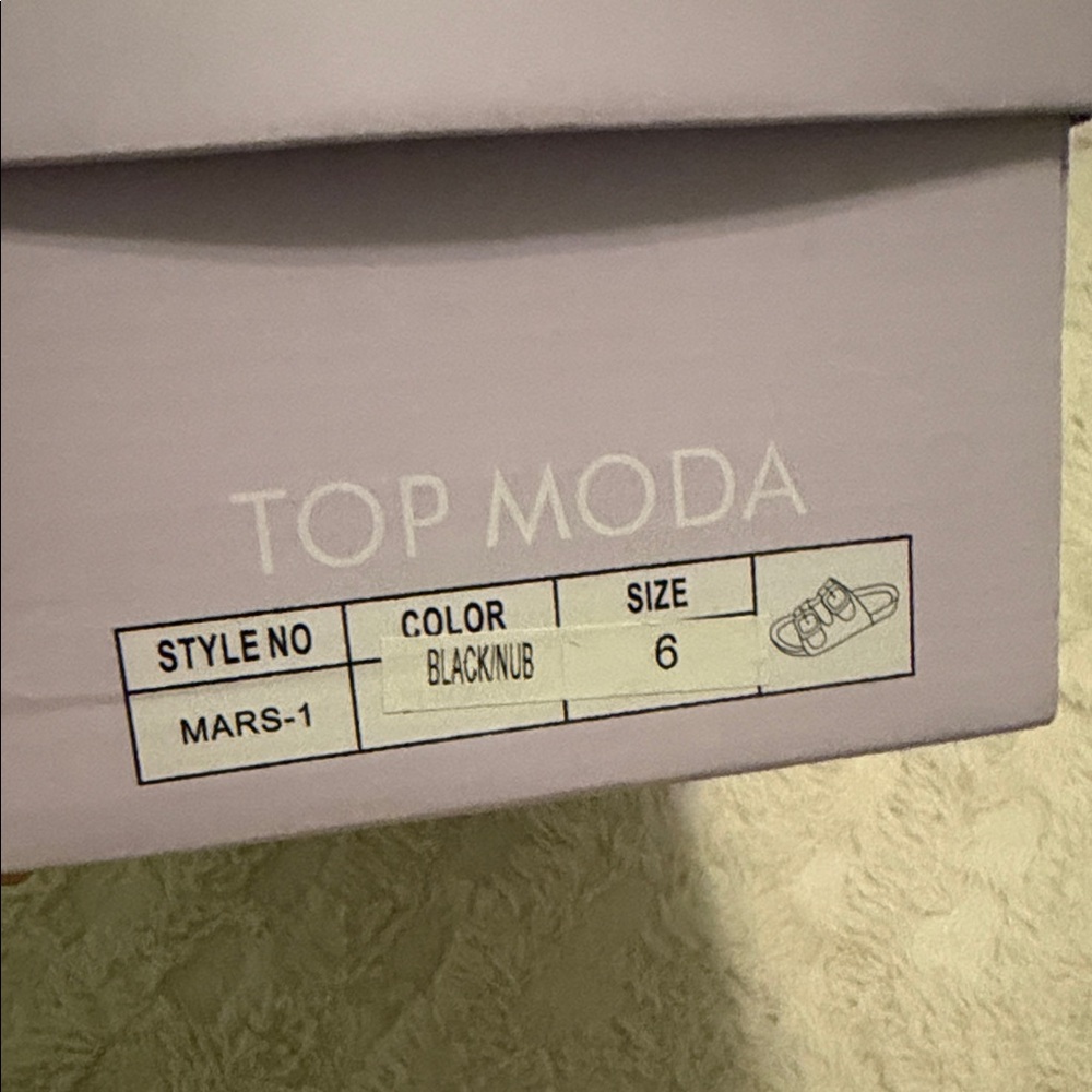 TOP Moda Black Nubuck Footwear - Picture 5 of 5